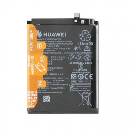 Bateria Huawei Mate 30/Mate 30 Pro/P40 Lite/Hb486586ecw 4200mah 3.82v 15.66wh Bulk