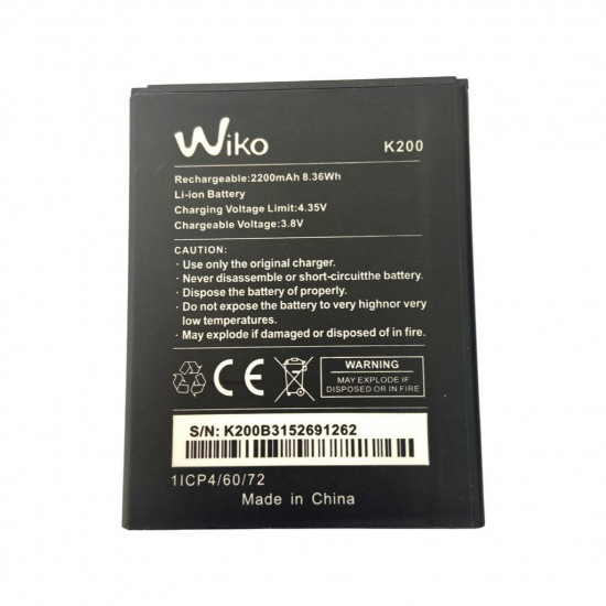 Bateria Wiko Y50 K200 2200 Mah