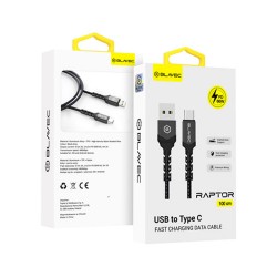 Cabo De Dados Usb Tipo C Blavec Raptor Preto 66w 6.0a 1m