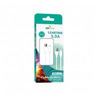 Cabo De Dados New Science U-02 Branco 3.0a 1.5m Para Iphone