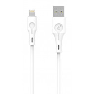 Data Cable One Plus Nb1255 Lightning Cable 2.4a 1m White For Iphone 8/X/12/13
