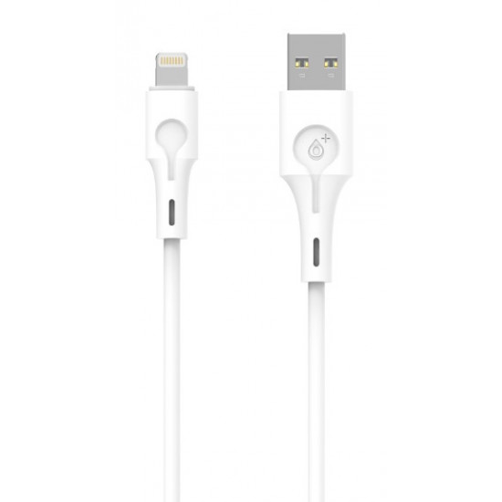 Data Cable One Plus Nb1255 Lightning Cable 2.4a 1m White For Iphone 8/X/12/13