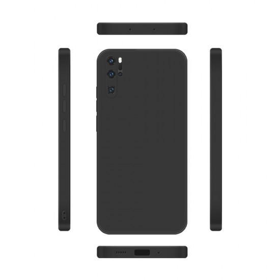 Funda De Gel De Silicona Huawei P30 Pro Negro Con Protector De Cámara Funda De Gel De Silicona Huawei P30 Pro Negro Con Protector De Cámara
