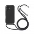 Capa Silicone Apple Iphone 16 Plus Preto Com Corda