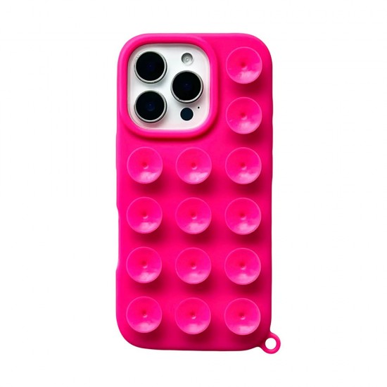 Capa Silicone Apple Iphone 15 Pro Max Rosa Com Ventosas Capa Silicone Apple Iphone 15 Pro Max Rosa Com Ventosas