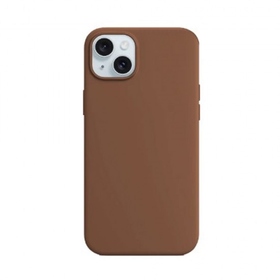 Capa Silicone Apple Iphone 15 Castanho Capa Silicone Apple Iphone 15 Castanho