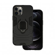 Capa Silicone Anti-Choque Armor Carbon Apple Iphone 12 Pro Max Preto Ring Armor Case