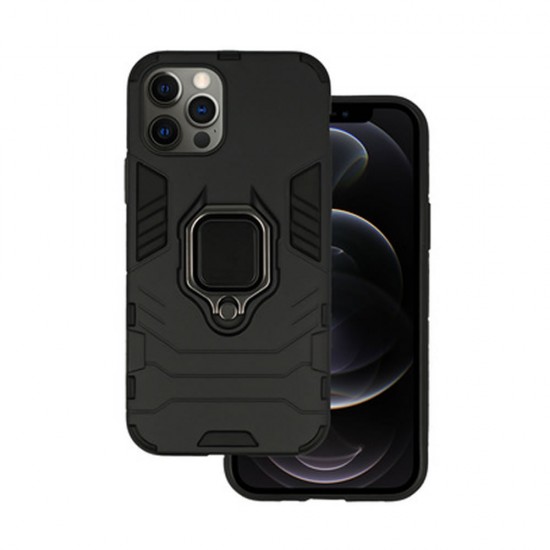 Capa Silicone Anti-Choque Armor Carbon Apple Iphone 12 Pro Max Preto Ring Armor Case Capa Silicone Anti-Choque Armor Carbon Apple Iphone 12 Pro Max Preto Ring Armor Case
