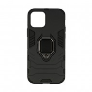 Capa Silicone Anti-Choque Armor Carbon Apple Iphone 12 Pro Max Preto Ring Armor Case