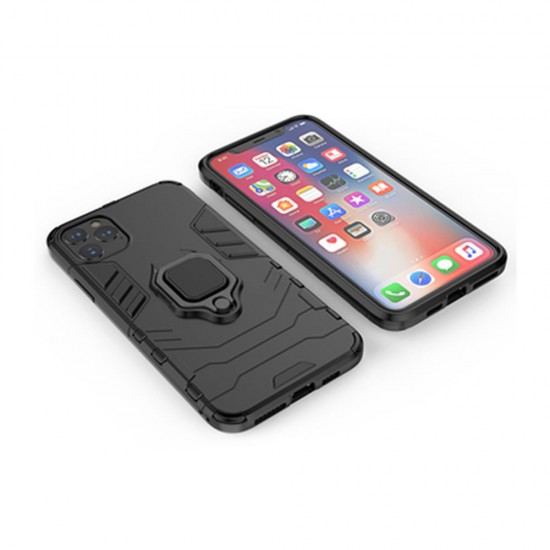 Capa Silicone Anti-Choque Armor Carbon Apple Iphone 12/12 Pro Preto Ring Armor Case Capa Silicone Anti-Choque Armor Carbon Apple Iphone 12/12 Pro Preto Ring Armor Case