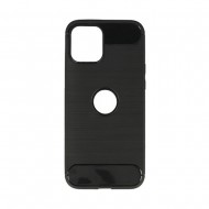 Capa Silicone Gel Carbon Apple Iphone 12 Pro Max Preto