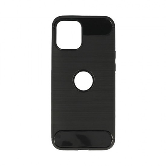 Funda De Gel De Silicona Carbon Apple Iphone 12 Pro Max Negro Funda De Gel De Silicona Carbon Apple Iphone 12 Pro Max Negro