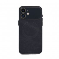 Apple iPhone 11 Black Silicone TPU Case With MagSafe Camera Lens Protector