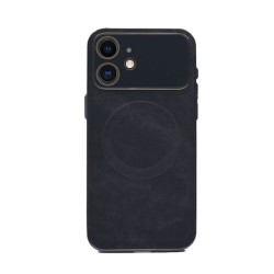 Capa Silicone Tpu Apple Iphone 11 Preto Com Lente Protetora De Câmera Magsafe