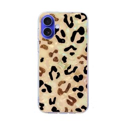 Capa Silicone Tpu Apple Iphone 16 Plus Amarelo Leopardo