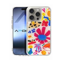 Capa Silicone Tpu Apple Iphone 16 Pro Max Transparente Flor