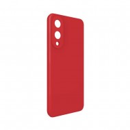 Capa Silicone Samsung Galaxy S25 Edge Vermelho Com Protetor De Câmera