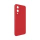 Capa Silicone Samsung Galaxy S25 Edge Vermelho Com Protetor De Câmera Capa Silicone Samsung Galaxy S25 Edge Vermelho Com Protetor De Câmera