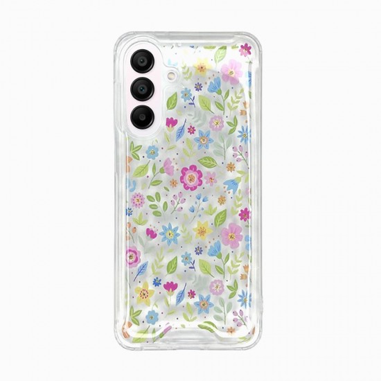 Funda De Silicona Antigolpes Samsung Galaxy A36/Galaxy A56 Transparente Flor D2 Funda De Silicona Antigolpes Samsung Galaxy A36/Galaxy A56 Transparente Flor D2