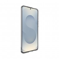 Capa Silicone Gel Samsung Galaxy S25 Edge Transparente Com Protetor De Câmera