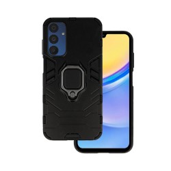 Capa Silicone Anti-Choque Armor Carbon Samsung Galaxy A15 Preto Ring Armor