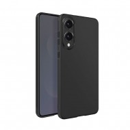 Samsung Galaxy S25 Edge Black Silicone Case With Camera Protector