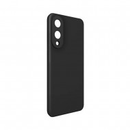 Samsung Galaxy S25 Edge Black Silicone Case With Camera Protector