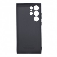 Capa Silicone Gel Samsung Galaxy S24 Ultra Preto Com Protetor De Câmera 3d