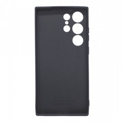 Funda De Gel De Silicona Samsung Galaxy S24 Ultra Negro Con Protector De Cámara 3D