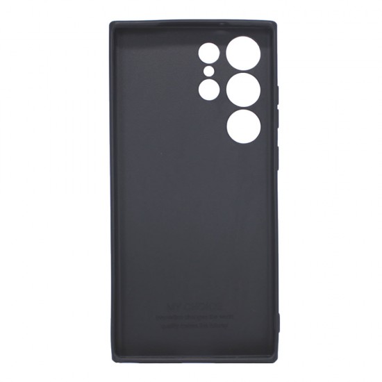 Funda De Gel De Silicona Samsung Galaxy S24 Ultra Negro Con Protector De Cámara 3D Funda De Gel De Silicona Samsung Galaxy S24 Ultra Negro Con Protector De Cámara 3D