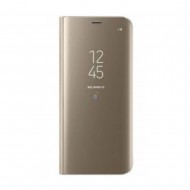 Flip Cover &Amp;Amp; Clear View Standing Cover Samsung Galaxy A70 Compatible Gold