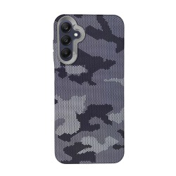 Capa Silicone Tpu Samsung Galaxy A16 Cinza Camuflagem
