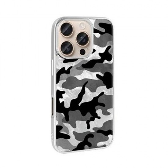 Capa Silicone Tpu Samsung Galaxy A56 Cinza Camuflagem Metalizada Capa Silicone Tpu Samsung Galaxy A56 Cinza Camuflagem Metalizada