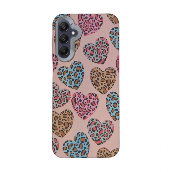 Funda De Silicona TPU Samsung Galaxy A15 Rosa Leopardo