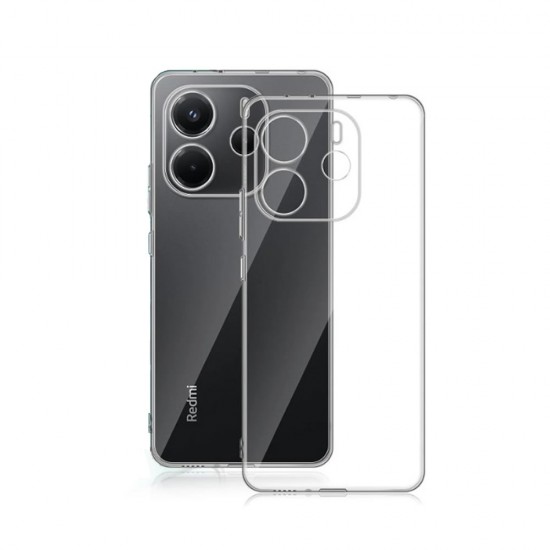 Xiaomi Redmi Note 14 Transparent Silicone Gel Case With Camera Protector Xiaomi Redmi Note 14 Transparent Silicone Gel Case With Camera Protector