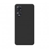 Capa Silicone Gel Oppo A78 4g Preto Com Protetor De Câmera