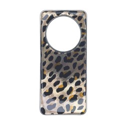 Capa Silicone Tpu Xiaomi Redmi 14c Amarelo Leopardo Metalizada