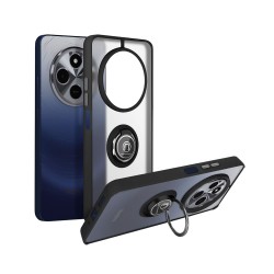 Xiaomi Redmi 14C Black TPU Silicone Case With Magnetic Finger Ring