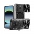 Funda De Silicona TPU Con Anillo De Dedo Xiaomi Redmi Note 14 5G Negro Con Protector De Cámara Y Ventana Deslizante