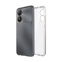 Funda De Gel De Silicona ZTE Blade A34 Transparente Con Protector De Cámara