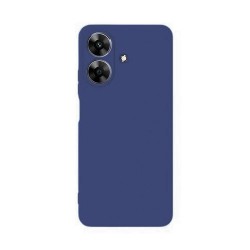 Capa Silicone Realme Note 60 Azul Escuro Com Protetor De Câmera
