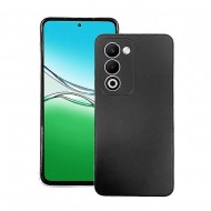 Oppo A5 2025 Black Silicone Gel Case With Camera Protector