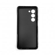 Oppo A5 2025 Black Silicone Gel Case With Camera Protector