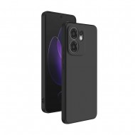 Capa Silicone Oppo Reno13 F Preto Com Protetor De Câmera