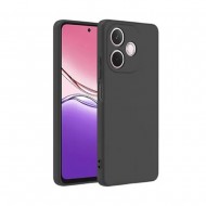 Oppo A5 Pro Black Silicone Gel Case With Camera Protector