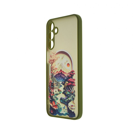 Capa Silicone Samsung Galaxy A15 Verde Montanha Com Protetor De Câmera Capa Silicone Samsung Galaxy A15 Verde Montanha Com Protetor De Câmera