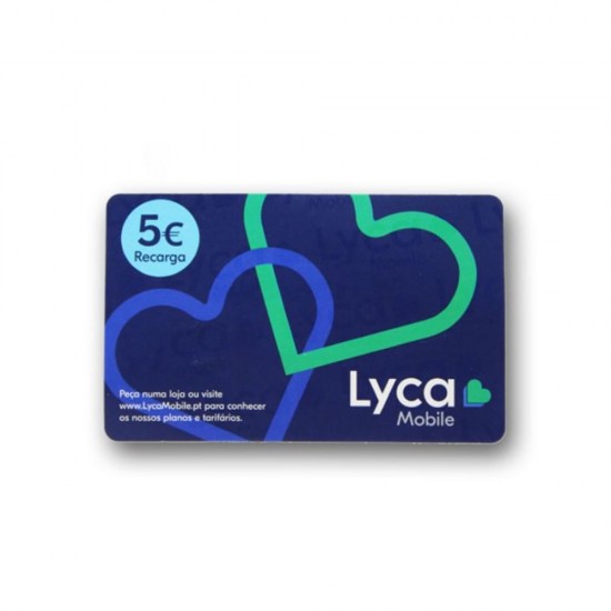 Recharge Lyca 5€ SIM Card