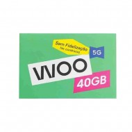 WOO SIM Card 500 minutes/SMS 40GB Net