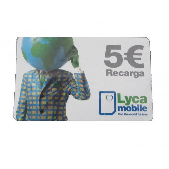 Cartão De Recarga Lyca 5€