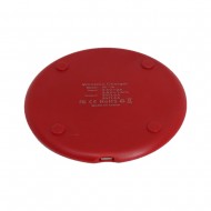 Carregador Wireless Oem Kd-20 Vermelho Ultra-Thin Wireless Charging Pad